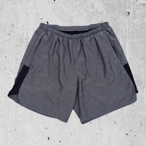 Nike Dri-Fit Mens Shorts ~ Size Large Blue Lined Drawstring